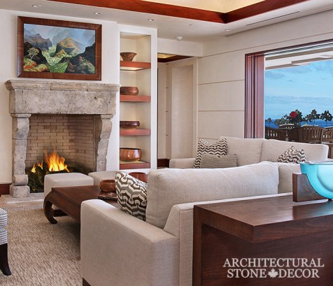 antique limestone fireplace 24