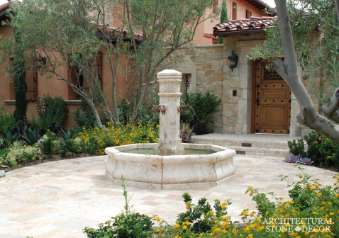 reclaimed limestone tuscan pool fountain 13