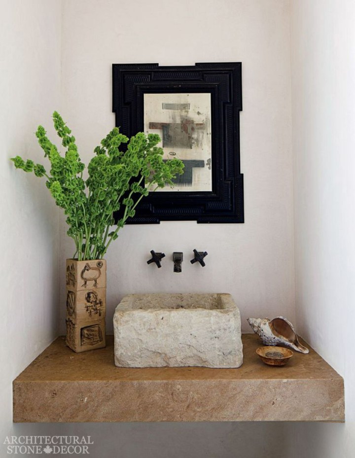 Tuscan-powder-room-canada-reclaimed-limestone-trough