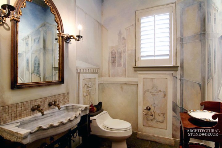 Bathroom-sea-Shell-double-Marble-reclaimed-hand-carved-Sink-Italian-Style