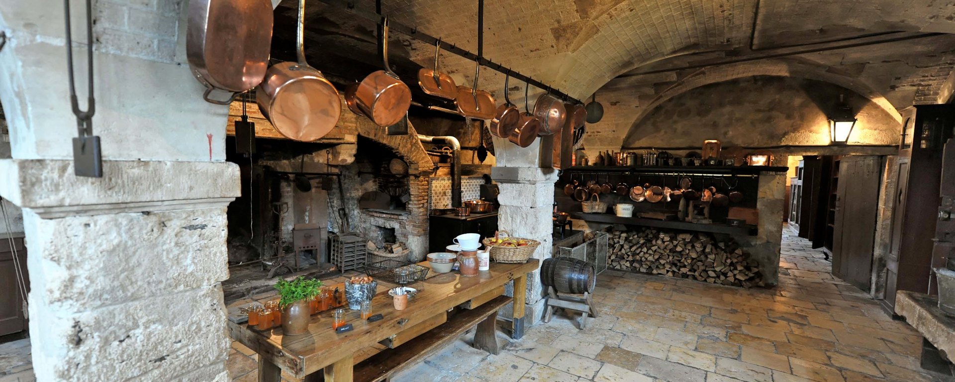 Reclaimed limestone hand carved flooring