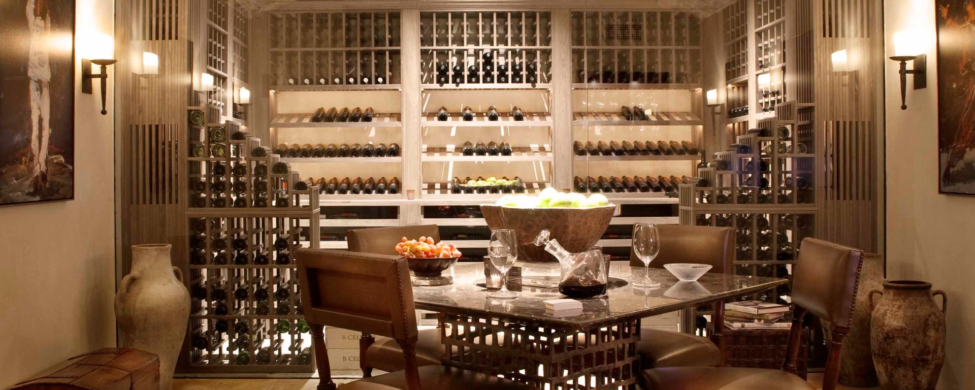 Antique Rustic Old world wine cellar salvaged reclaimed limestone ceiling and flooring