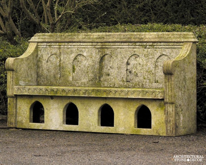 Antique-limestone-hand-carved-benches-outdoor-garden-10