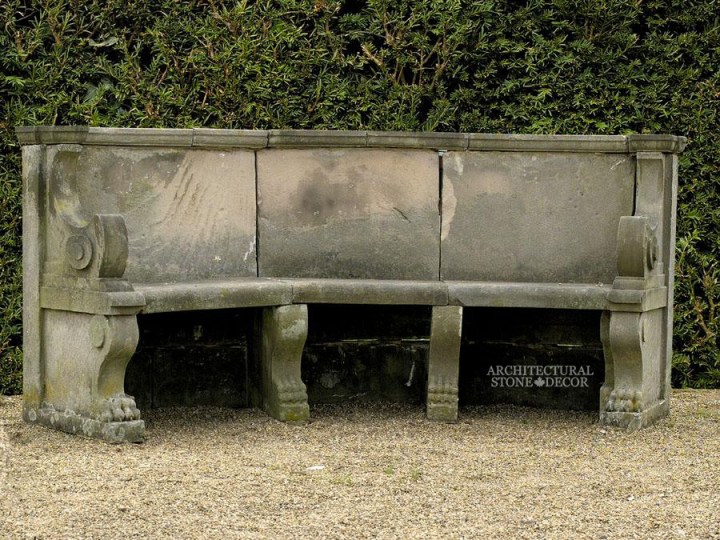 Antique-limestone-hand-carved-benches-outdoor-garden-12
