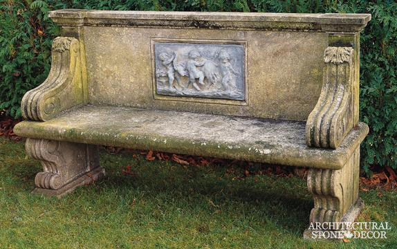 Antique-limestone-hand-carved-benches-outdoor-garden-3
