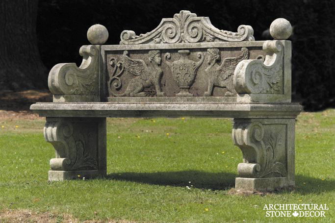 Antique-limestone-hand-carved-benches-outdoor-garden-9