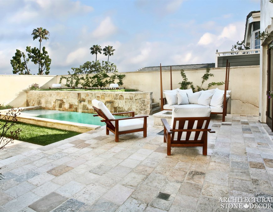 reclaimed old antique rustic limestone flooring pool outdoor home design decor ca