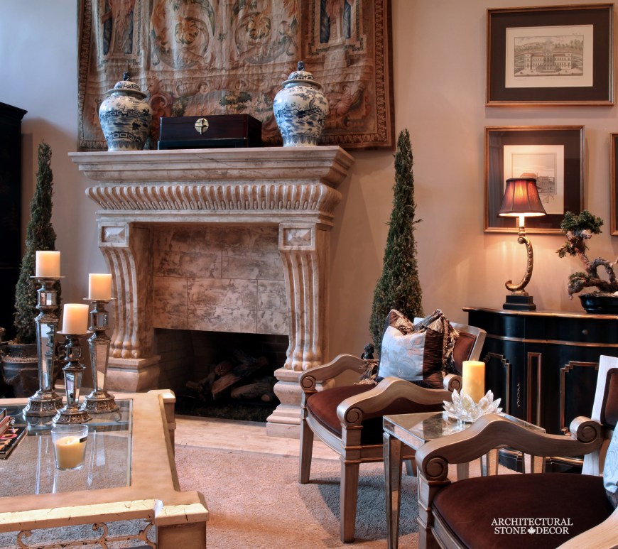 antique-stone-fireplace-heavy-carved-beautiful-canada