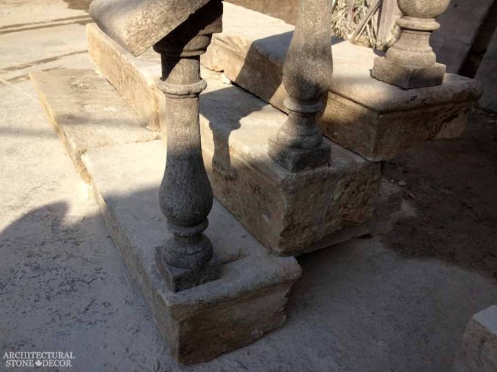 ancient reclaimed rustic old world natural stone limestone planks stairsteps canada ca