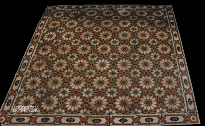 Canada ca Toronto Vancouver reclaimed antique old french colored cement pavers encaustic tiles flooring home style interior design decor
