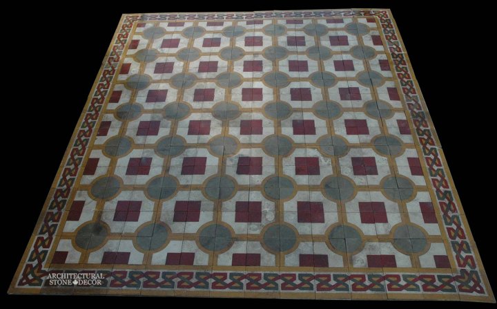 Canada ca Toronto Vancouver reclaimed antique old french colored cement pavers encaustic tiles flooring home style interior design decor
