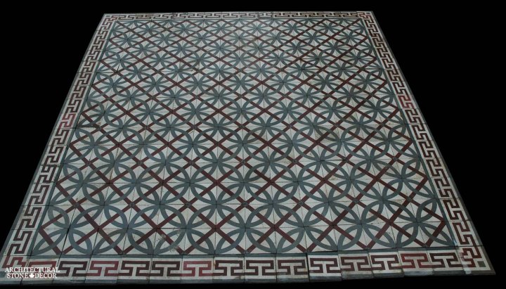 Canada ca Toronto Vancouver reclaimed antique old french colored cement pavers encaustic tiles flooring home style interior design decor