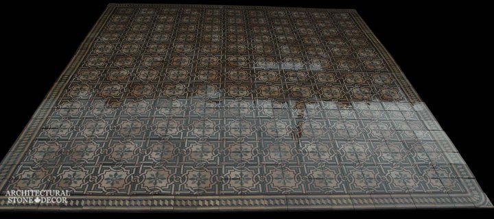 Canada ca Toronto Vancouver reclaimed antique old french colored cement pavers encaustic tiles flooring home style interior design decor