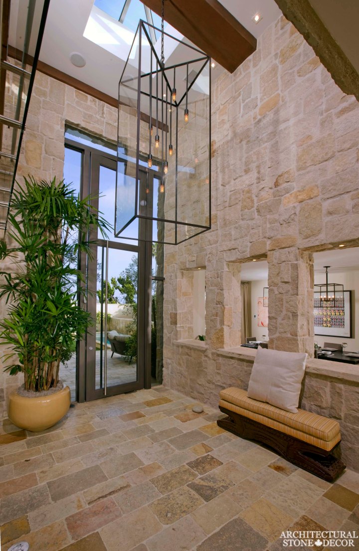 canada toronto vancouver BC CA UK coastal Mediterranean Tuscan style home villa interior design home décor salvaged reclaimed rustic antique natural stone limestone flooring tiles wall cladding