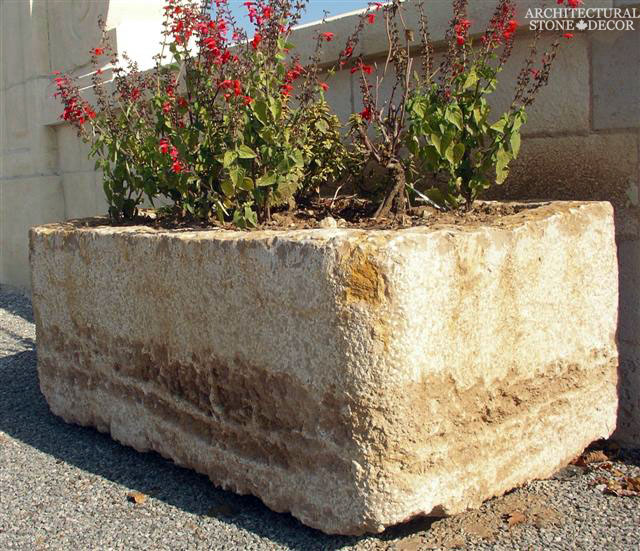 old limestone trough planter Canada ca UK