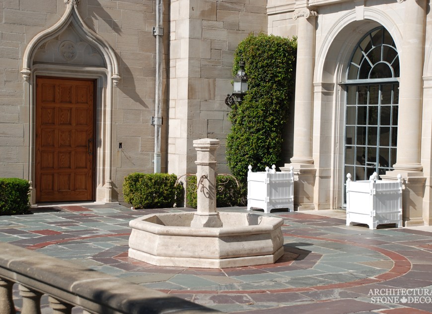 Antique outdoor limestone pool fountain canada architectural stone decor