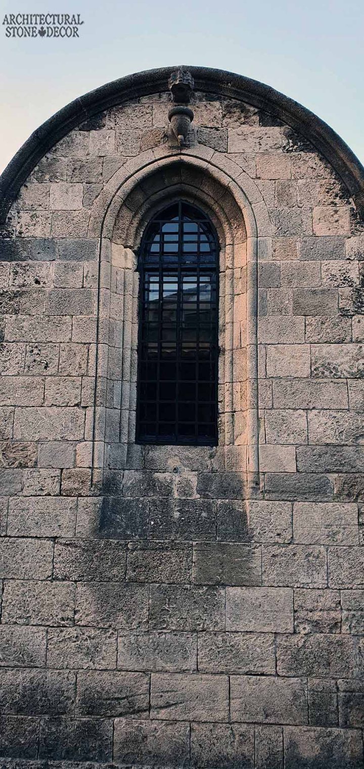 Mediterranean style old town Rhodes natural stone exterior cladding architecture home interior design ca BC canada