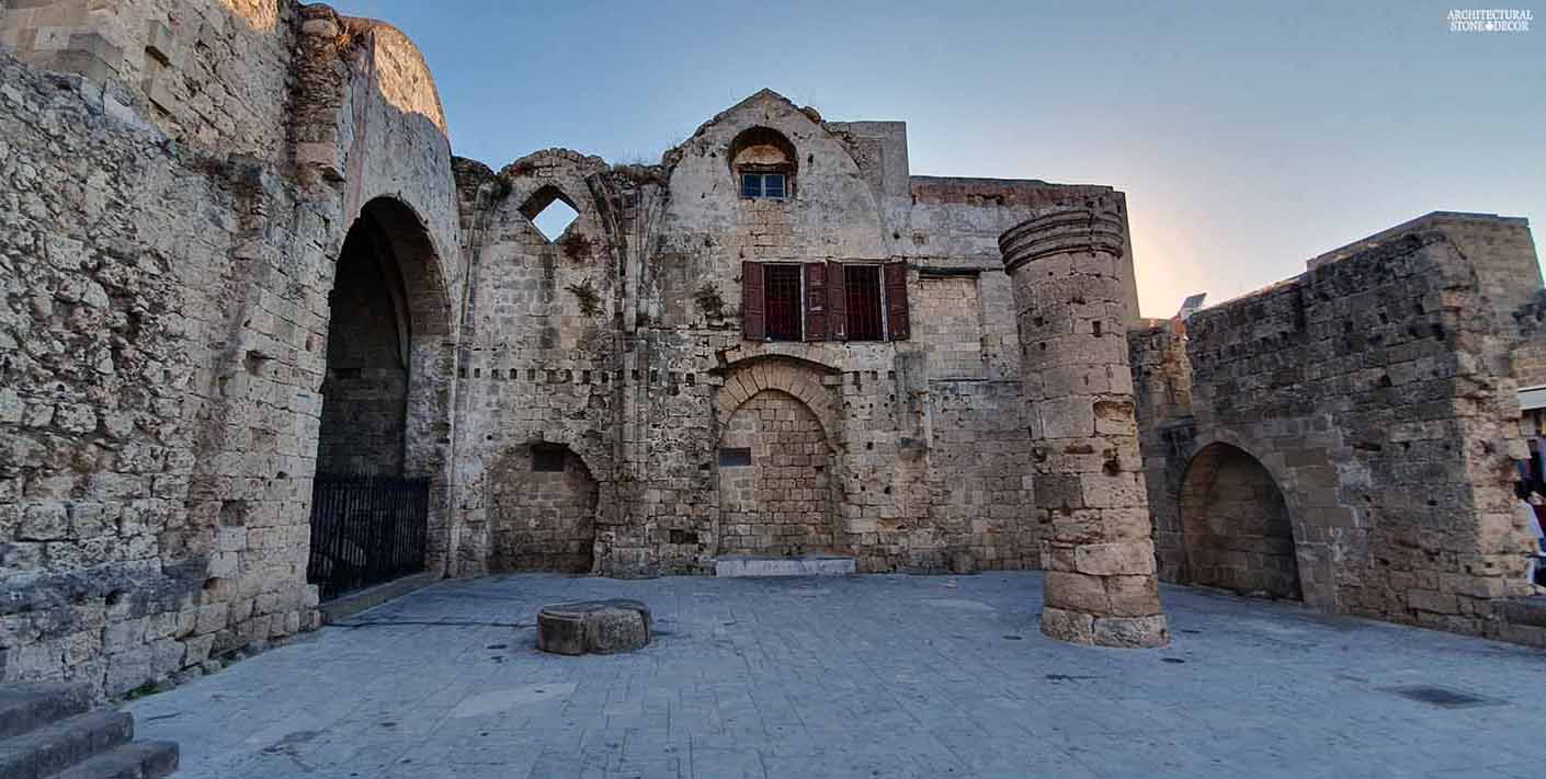 old ruins Rhodes natural Stone architecture design canada ca BC