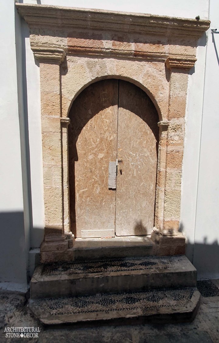 Mediterranean style old town Rhodes natural stone entryway architecture home interior design ca BC canada