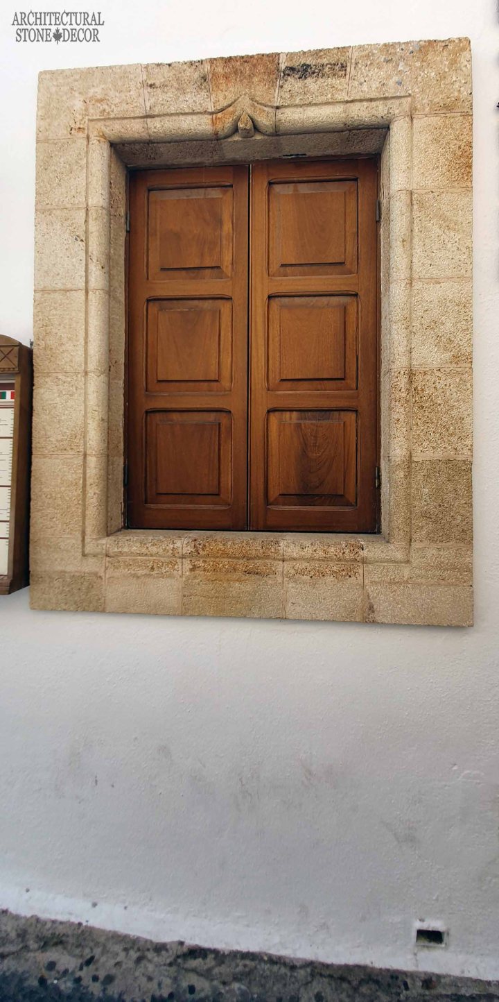 Mediterranean style old town Rhodes natural stone window surround architecture home interior design ca BC canada